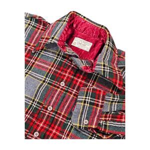 VTG Country Classics By Lord Jeff Plaid Flannel Shirt Wool Blend Men's XL